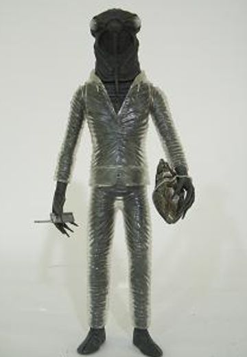 大怪兽系列 奥特Q编 宇宙怪人 蝉星人 黑白色版 | Hpoi手办维基