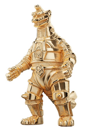 「机械哥斯拉」（1974）迷你黄金模型（18K黄金） | Hpoi手办维基