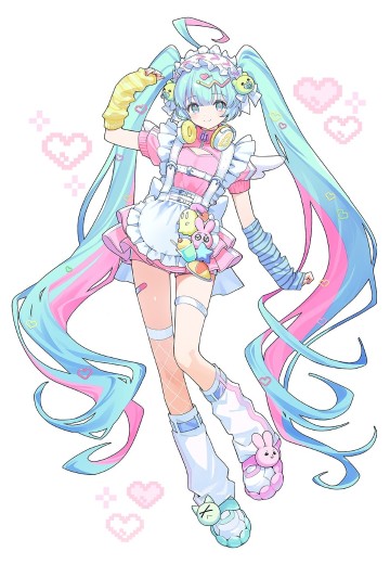 初音未来 x 良笑社 插画大赛 第8回 「可爱✕亚文化」初音未来
