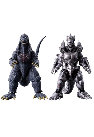 哥斯拉超可动模型 哥斯拉（2003）× 三式机龙〈改〉重武装型 战斗套装