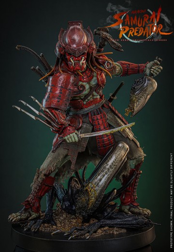 《异形大战铁血战士》赤鬼武士铁血战士1:6比例珍藏人偶