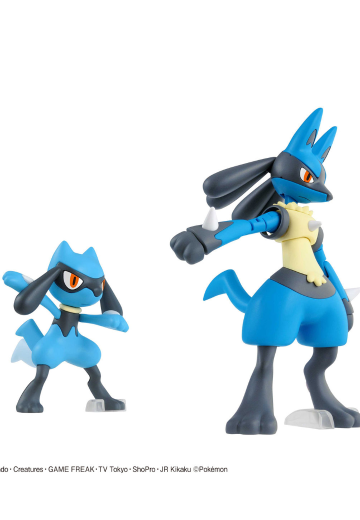 宝可梦拼装模型收藏 44 特选系列 利欧路与路卡利欧