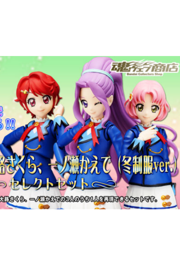 S.H.Figuarts 神崎美月、北大路樱、一之濑枫（冬季制服Ver.）精选套装 | Hpoi手办维基