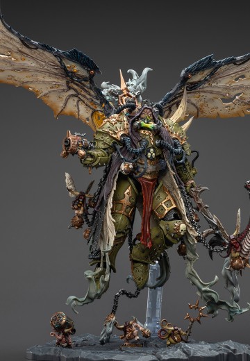 战锤40000 莫塔里安 纳垢恶魔原体 配备远古武器“提灯”和“寂静之镰”