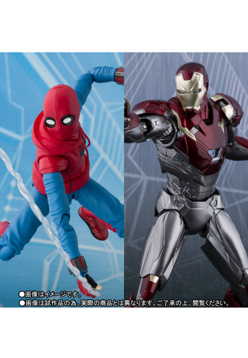 S.H.Figuarts蜘蛛侠（英雄归来）自制战衣版&钢铁侠 MK47 套装 | Hpoi手办维基
