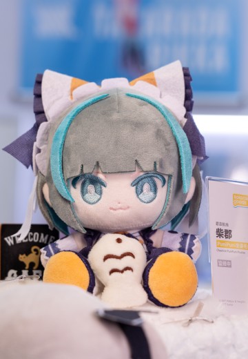 碧蓝航线 柴郡 PuniPuni坐姿毛绒娃娃