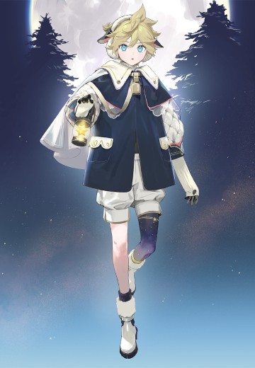 初音未来 x 良笑社 插画大赛 第9回「动物」镜音连