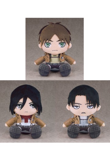 进击的巨人 毛绒玩偶 艾伦/三笠/利威尔 | Hpoi手办维基