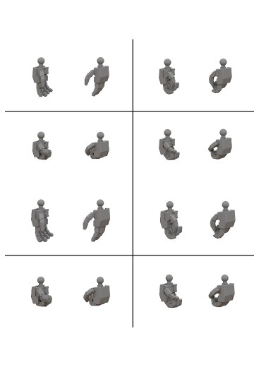 MODEROID T手部套组 角/M from Titanomachia SIDE:CE/MODEROID T手部套组 角/S from Titanomachia SIDE:CE