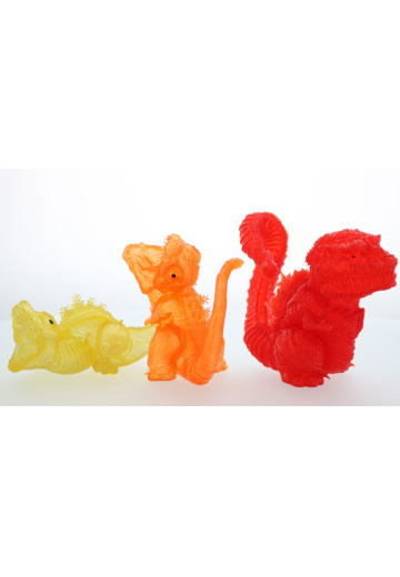 Q版拟真 哥斯拉（2016）三个形态 限定透明套装 | Hpoi手办维基