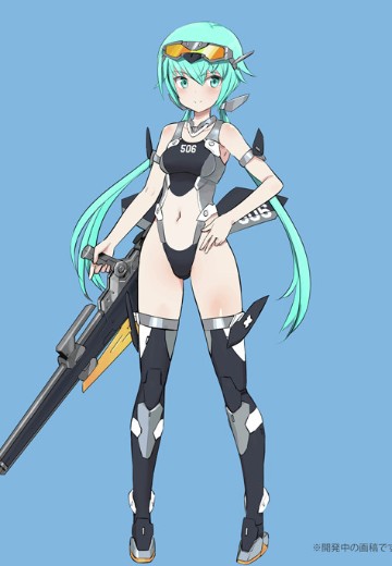 机甲少女 短剑 低可视度泳装