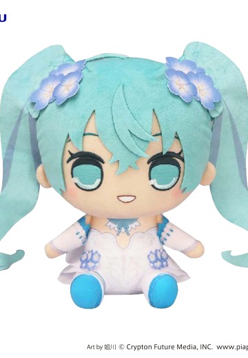 初音未来 圆滚滚大毛绒玩偶 粉蝶花 | Hpoi手办维基