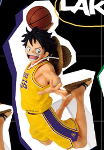 MASTER STARS PIECE 航海王×NBA  蒙奇·D·路飞 洛杉矶湖人队 | Hpoi手办维基