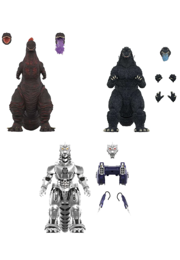 东宝终极系列！第六弹 三式机龙、战龙哥斯拉、真哥斯拉 套装 | Hpoi手办维基