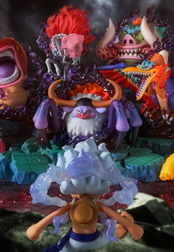 WCF PREMIUM 航海王  蒙奇·D·路飞VS五老星