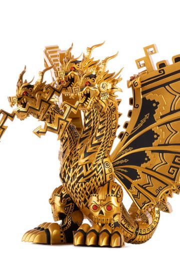 王者基多拉 - 乙烯基设计师人偶 by Urban Aztec - 金龙变体 | Hpoi手办维基