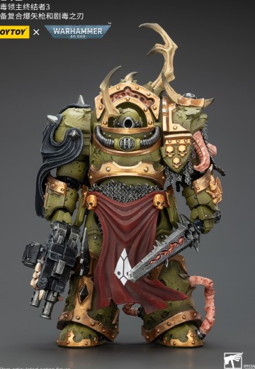 战锤40000 死亡守卫 腐毒领主终结者3 配备复合爆矢枪和剧毒之刃 | Hpoi手办维基