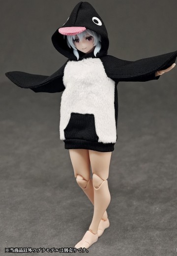 派对动物女孩 家居服 企鹅连帽衫