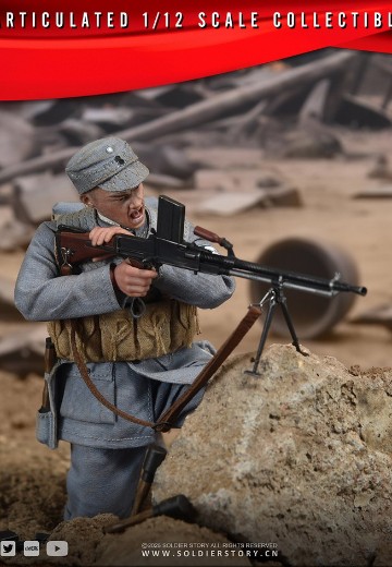 抗战八路军 机鎗手 | Hpoi手办维基