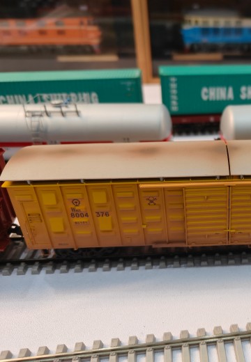 HO比例 W6铁路有毒物品运输车 4辆套装 | Hpoi手办维基