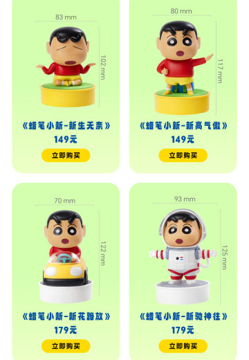 蜡笔小新 迷你机器人系列 新驰神往/新花路放/新高气傲/新生无奈 | Hpoi手办维基