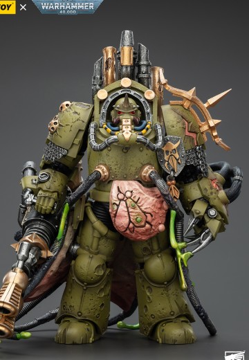 战锤40000 死亡守卫 病毒领主 配备动力拳套和瘟疫喷射炮