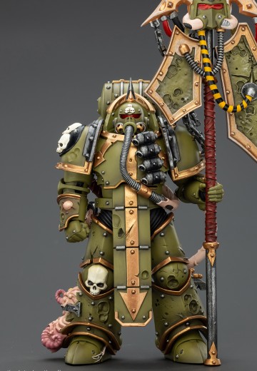 战锤40000 死亡守卫 瘟疫战士旗手 配备爆矢枪和瘟疫毒刀