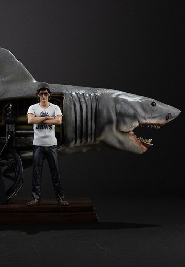 史蒂文·斯皮尔伯格与《大白鲨》50周年纪念——豪华艺术比例 1/10雕像 | Hpoi手办维基