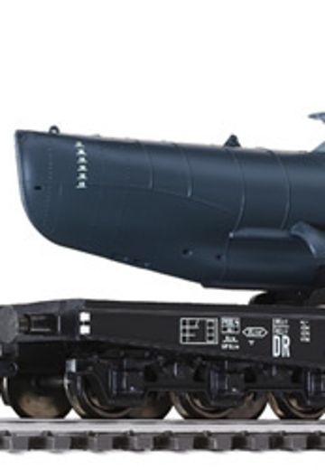 HO比例 L235730 德国 海豹微型潜艇+6轴铁路平板车 | Hpoi手办维基