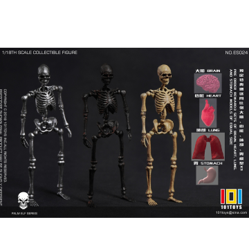 MINI骷髅骨架素体 银色/黑色/原色 | Hpoi手办维基