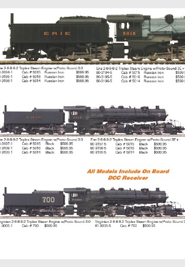 80-3194→3199 伊利铁路三联动轮2-8-8-8-2蒸汽机车火车（2014版）