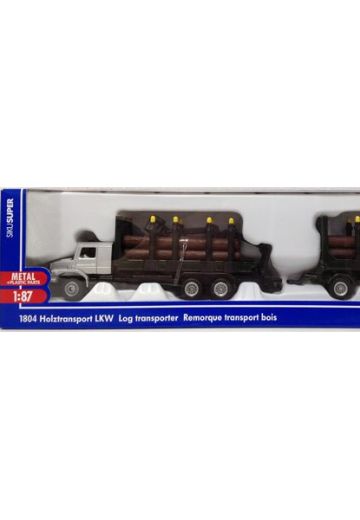 1804 梅赛德斯-奔驰6×4木材运输卡车+全挂拖车