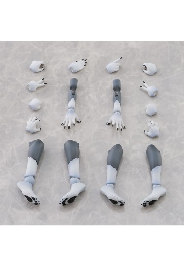 KEMOPLA No.KO-02RGW 手脚零件套装 01（灰狼配色）