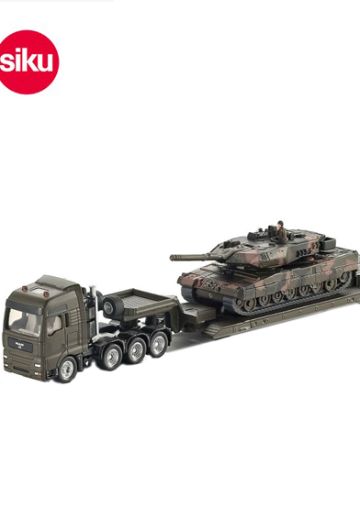 1872 MAN 8×6大件运输牵引车+豹2A5坦克