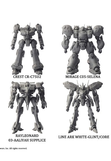 装甲核心 STRUCTURE ARTS 无比例模型套件系列第2弹 全4种套装版