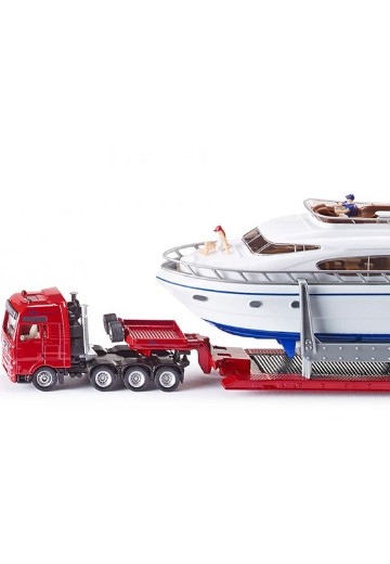 1849 MAN 8×6大件运输牵引车+游艇 | Hpoi手办维基