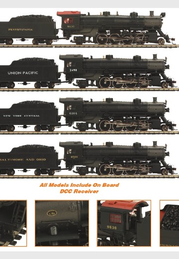 80-3132→3142 美国铁路管理局轻天皇2-8-2蒸汽机车火车