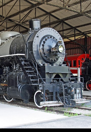 美国铁路管理局轻圣塔菲2-10-2蒸汽机车火车