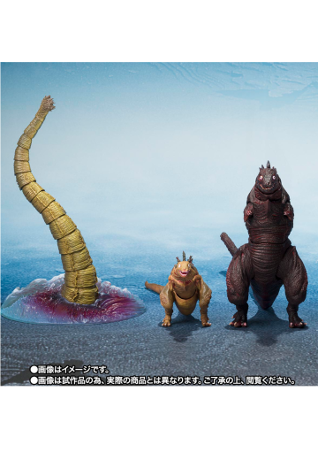 S.H.MonsterArts 哥斯拉（2016）第2形态＆第3形态＆巨大不明生物套装 | Hpoi手办维基