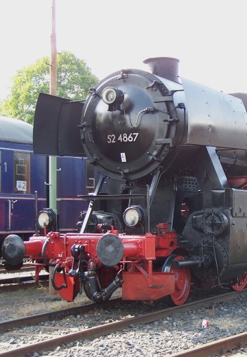 德意志国铁路BR52 2-10-0蒸汽机车火车