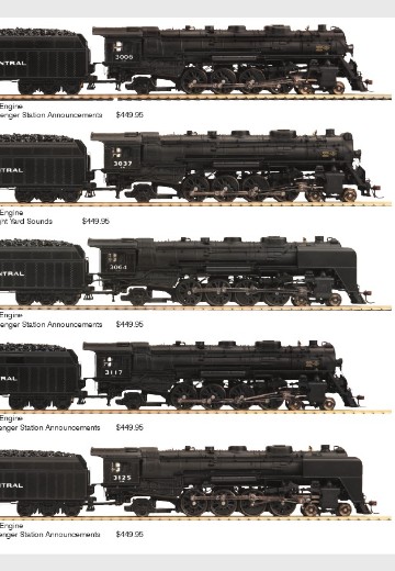 80，3123→3127 纽约中央铁路L系列“莫霍克”4-8-2蒸汽机车火车