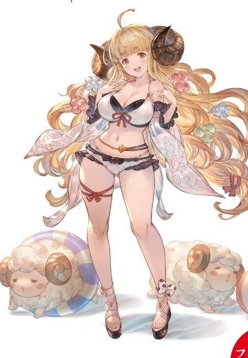 碧蓝幻想 阿妮拉 夏色的羊神 | Hpoi手办维基