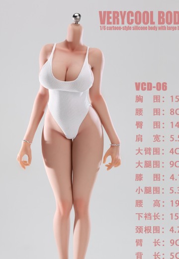 6号素体 丰满窄肩蜂腰连脚体型 铂金硅胶女素体 | Hpoi手办维基