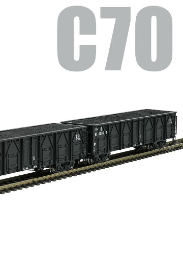 C70铁路敞车 2辆套装