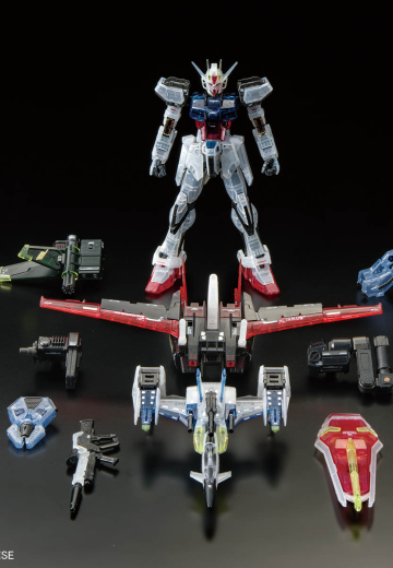 RG 翔翼型强袭高达+空中霸王 重炮/巨剑套装[彩透版]