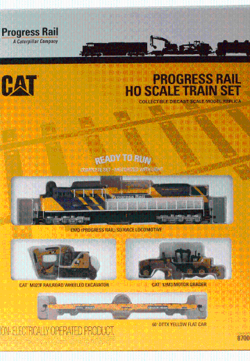 HO比例 87001 卡特彼勒先进铁路列车套装