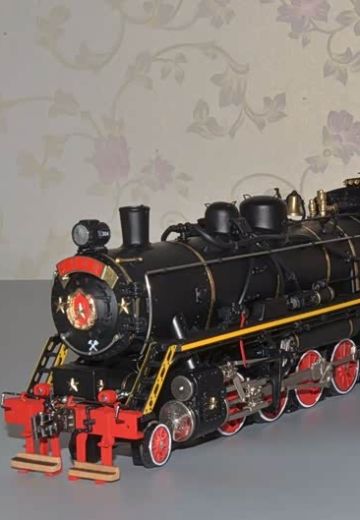 美标O比例 J-3 解放型（满铁Mikai）2-8-2蒸汽机车火车#304“毛泽东号”1949静态