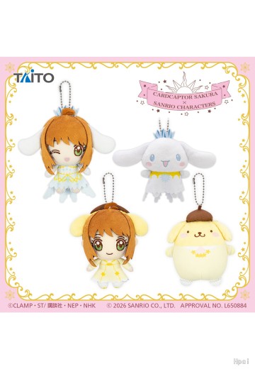 魔卡少女樱×三丽鸥角色 毛绒玩偶挂件 透明牌篇