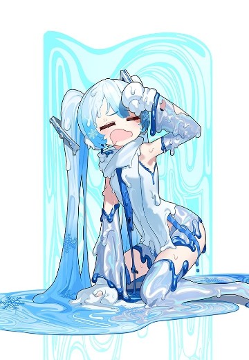 初音未来 x 良笑 插画大赛 第12回 雪未来（公式服）