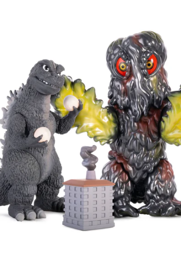 哥斯拉＆黑多拉软胶人偶套装 —— 哥斯拉对决烟雾怪兽